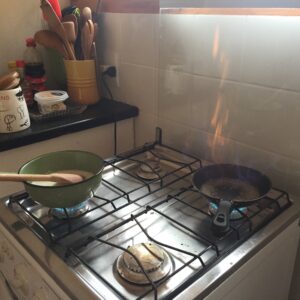 mingau de aveia com conhaque flambado